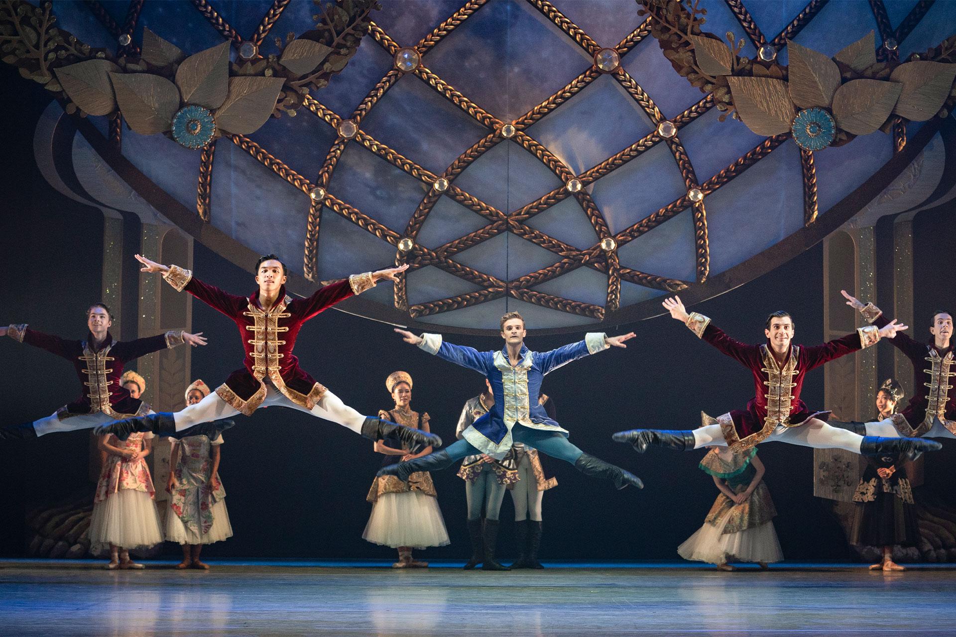 Northern Ballet dancers in Cinderella. Photo Emma Kauldhar Northern Ballet dancers in Cinderella