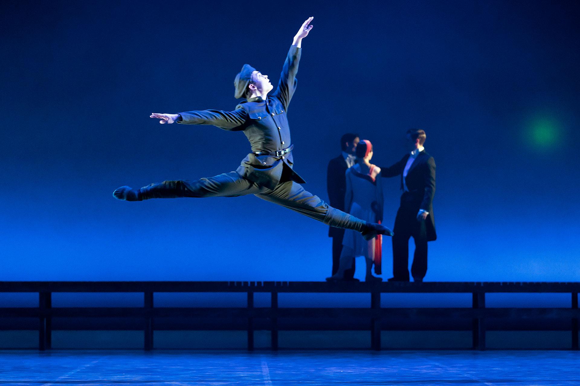 HArris BEattie as a young Jay Gatsby. Photo Emma Kauldhar