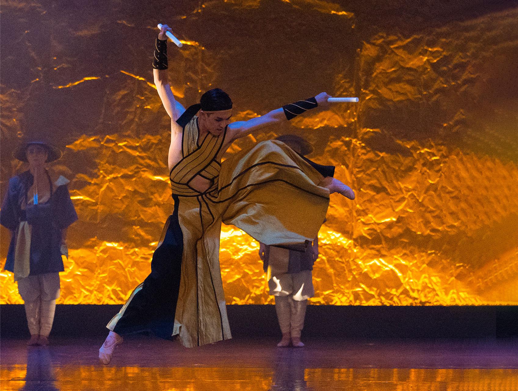 George Liang in Geisha. Photo Emma Kauldhar