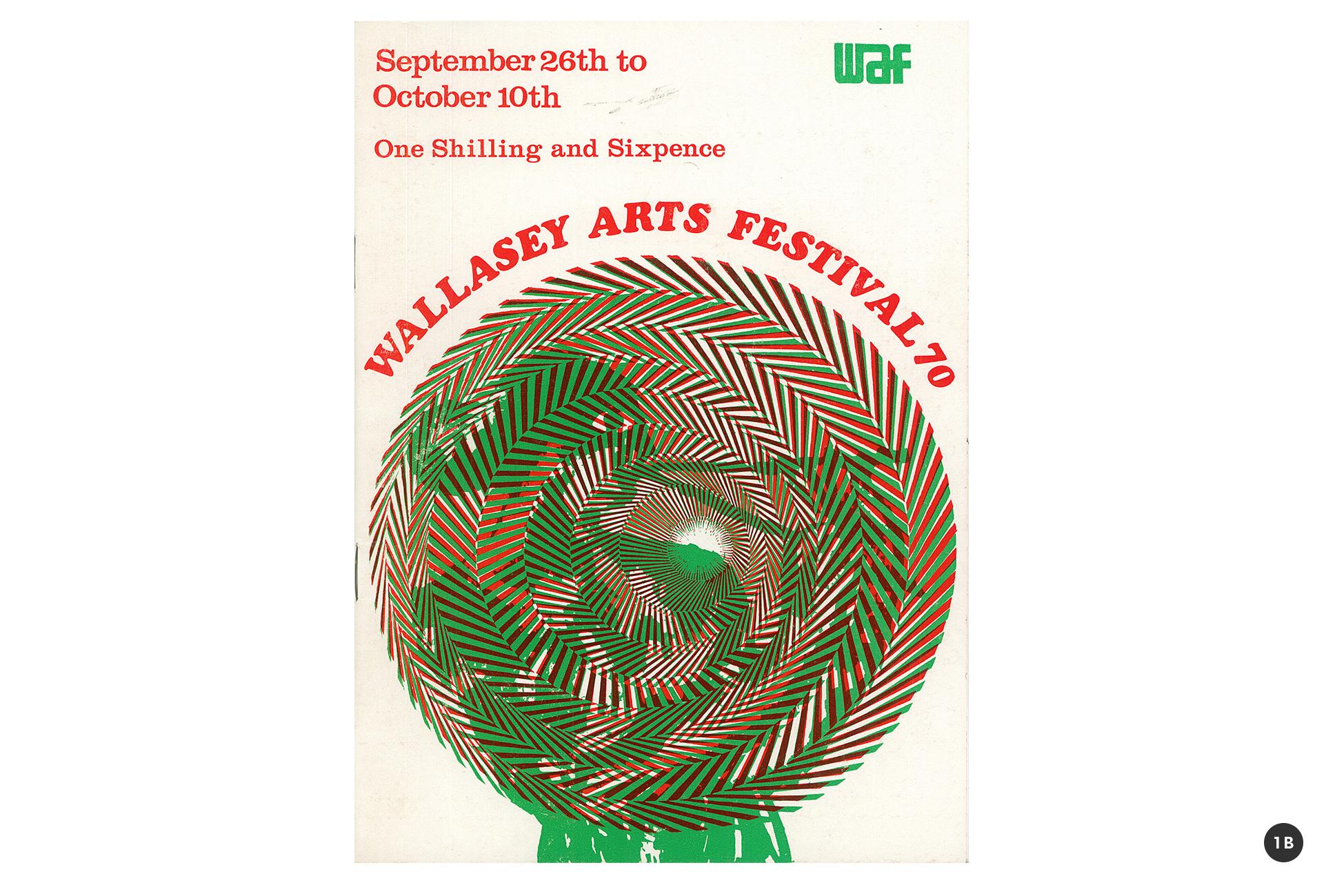 Programme cover for Wallasey Arts Festival in 1970