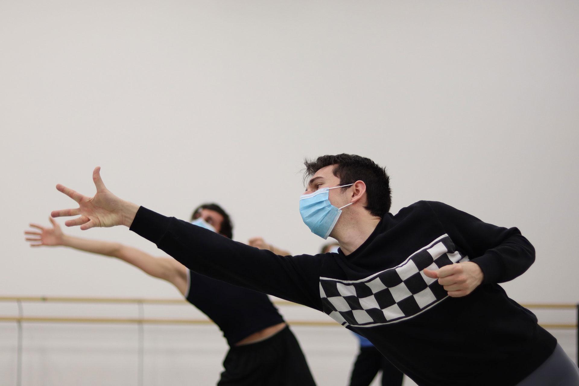 Albert Gonzalez Orts rehearsing Pinocchio, photo George Liang