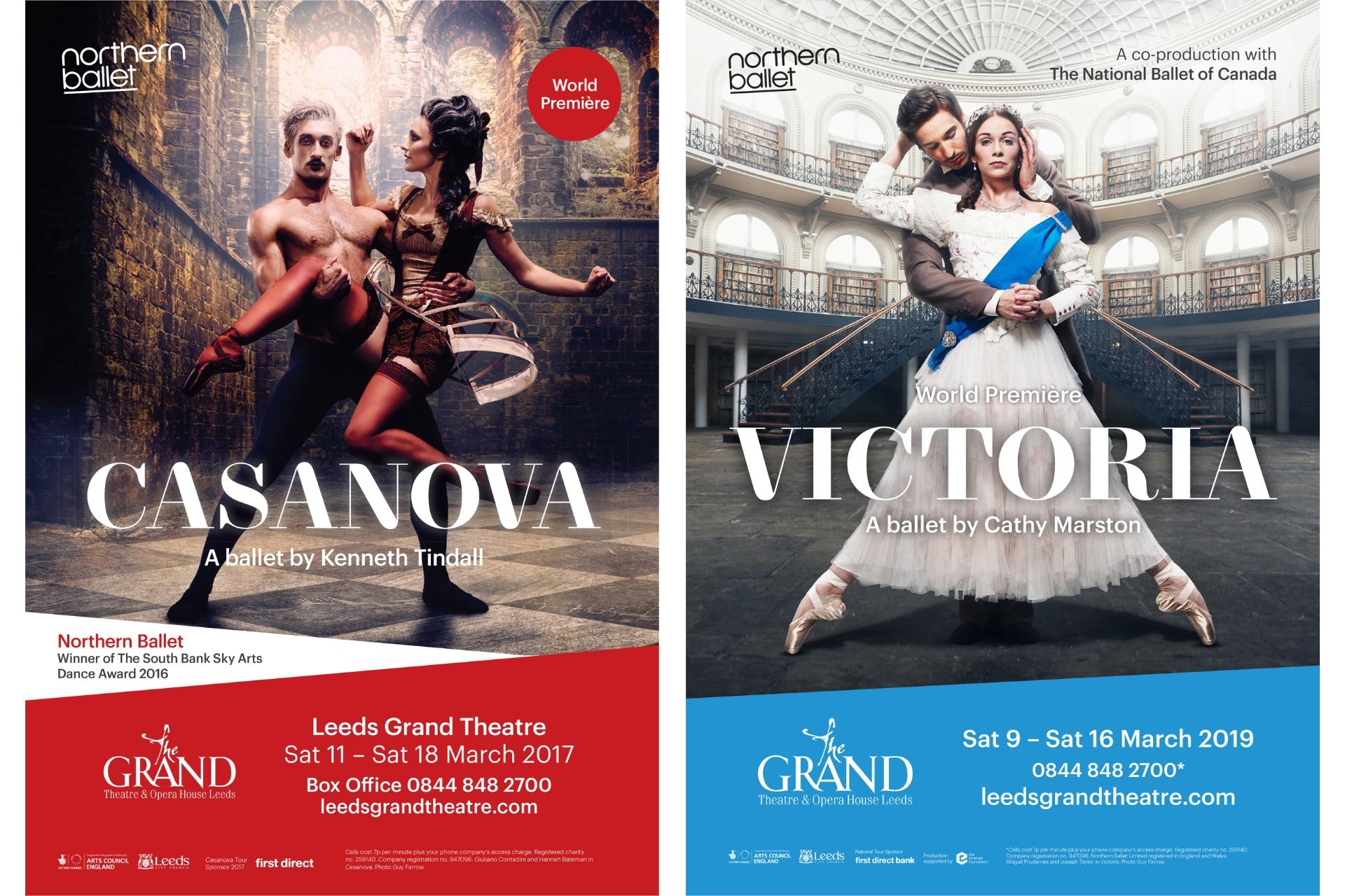 Posters from Casanova (2017) and Victoria (2019)