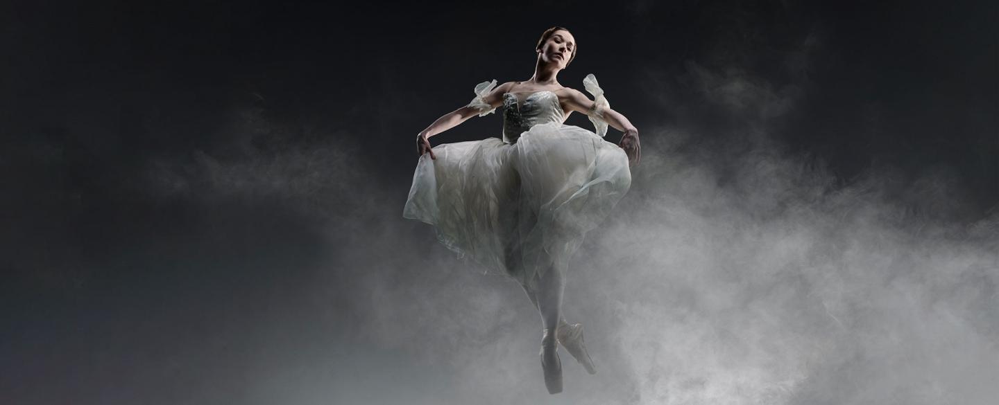 Pippa Moore on the poster image for Giselle, photo by Jason Tozer