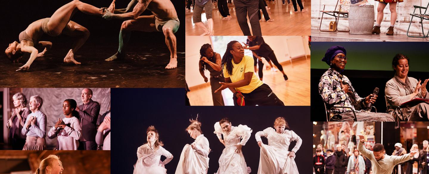 A collage of Leeds Dance Partnership images