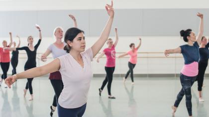 Students dancing on the Academy's adult class. Photo Kathie Tiffany
