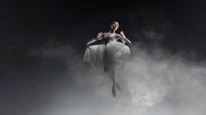 Pippa Moore on the poster image for Giselle, photo by Jason Tozer
